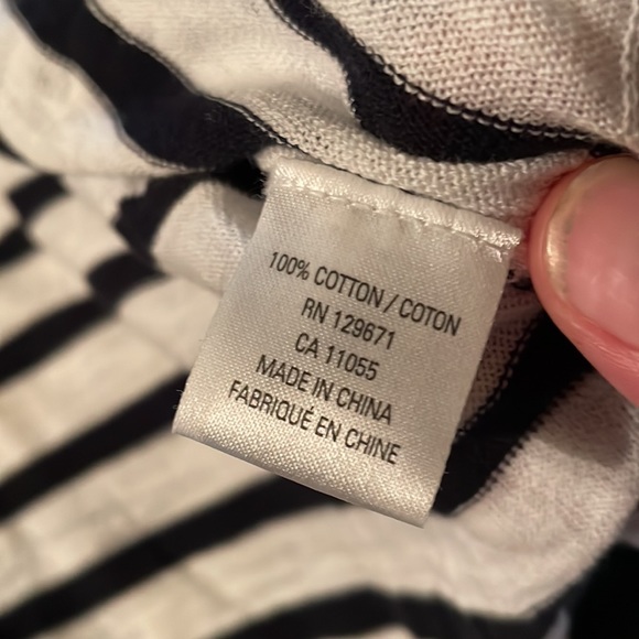 Lightweight Drop Shoulder Striped 360 Sweater Size Small - Picture 4 of 16